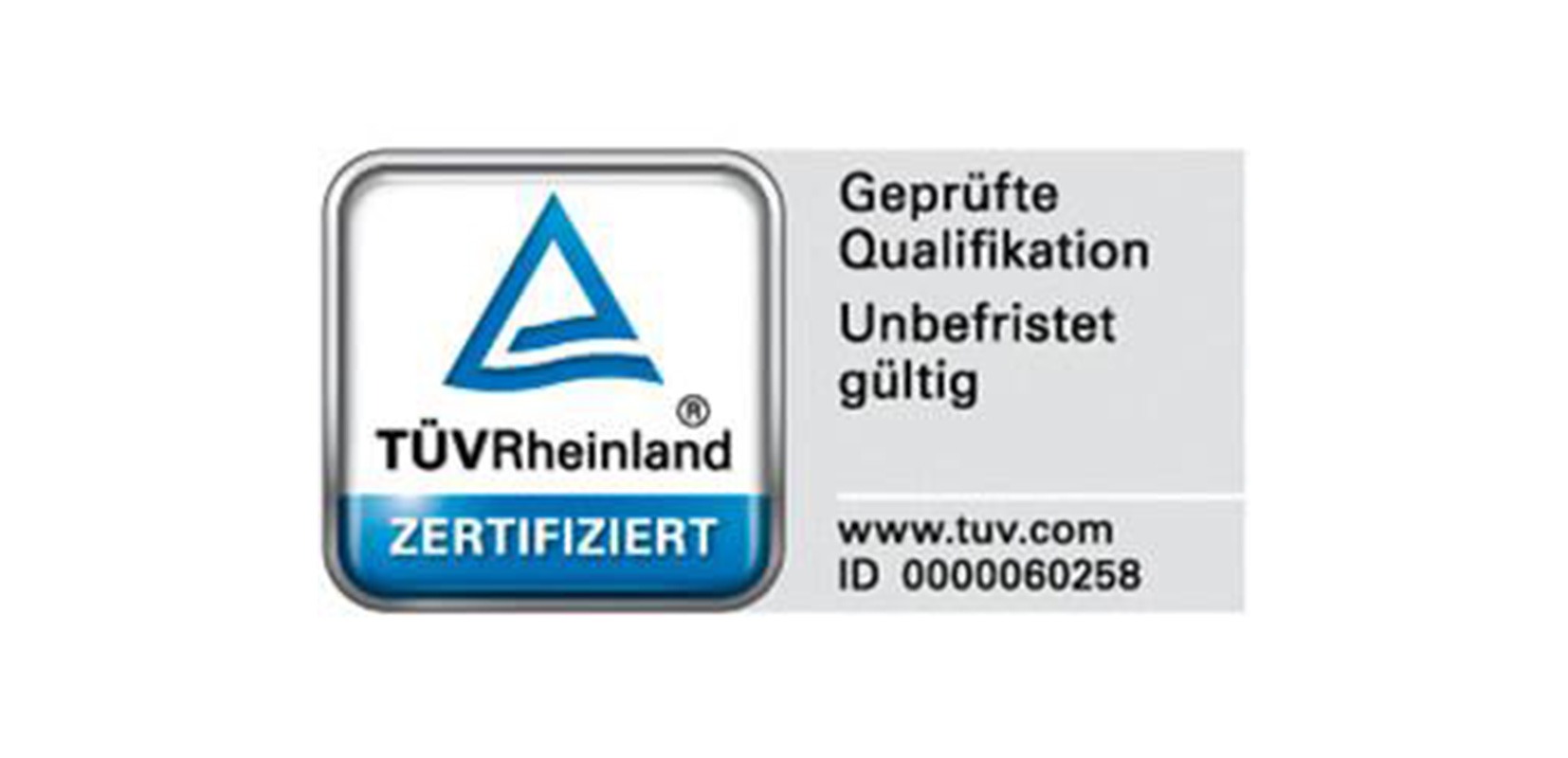 TÜV Rheinland zertifiziert